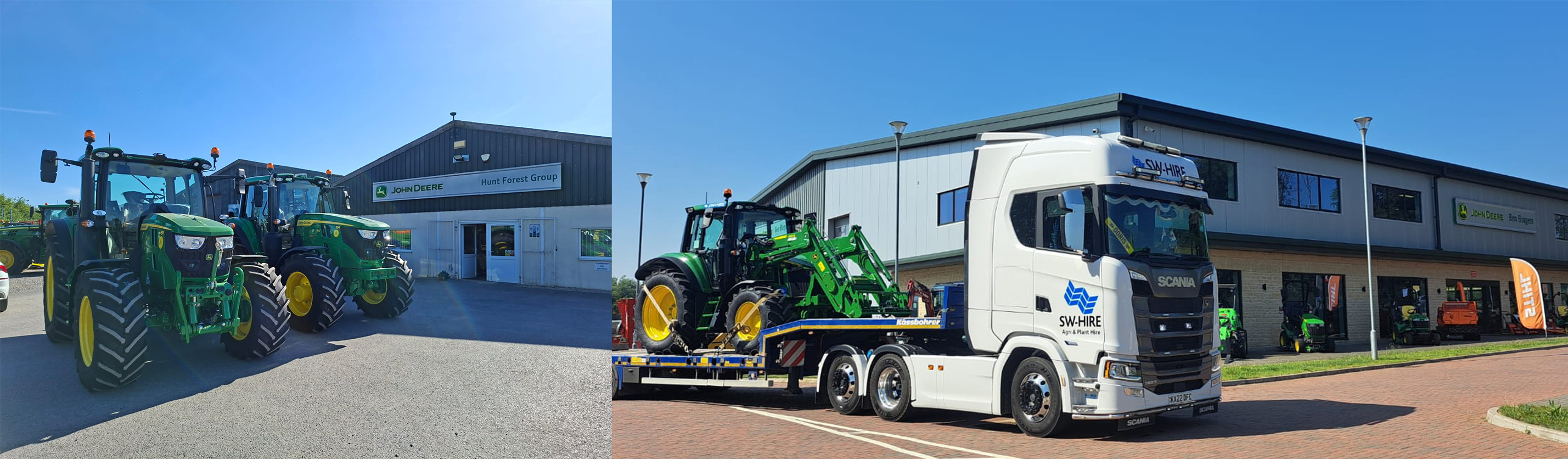 new john deere tractors at hunt forest group and ben burgess tractor dealierships